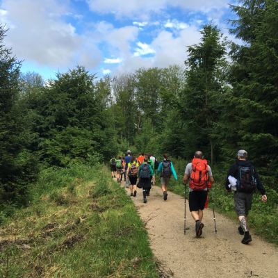 Jedes Jahr eine neue Route ... Vor dem Biergarten-Besuch wurde der Moritzberg erst einmal umrundet.