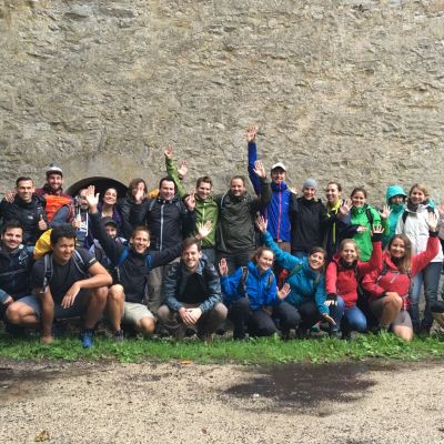 HURRA!!! 30 exito Gipfelst&uuml;rmer auf unserem Hausberg, dem 603 m hohen Moritzberg.