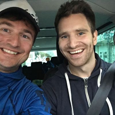 Supporter-Selfie on the road to St. Gervais.