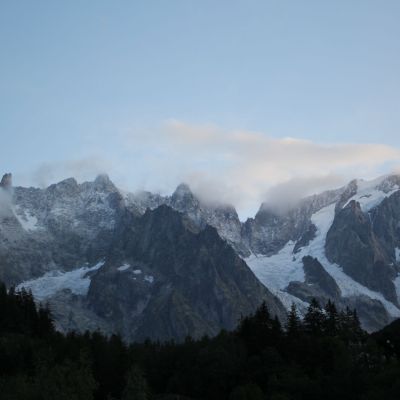 Morgenstimmung in Courmayeur.