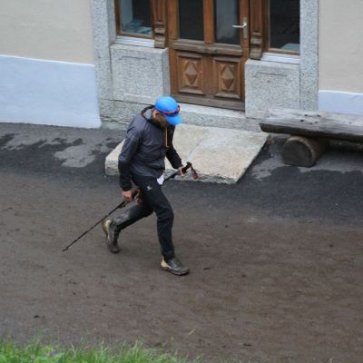 Ankunft in Trient. Die letzten Kilometer werden richtig hart ...