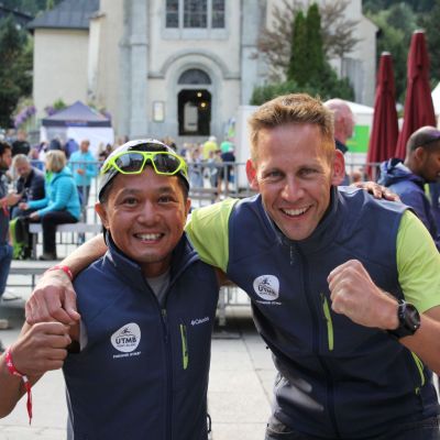 Katsuhisa und Stefan im Finisher-Outfit. You rock!