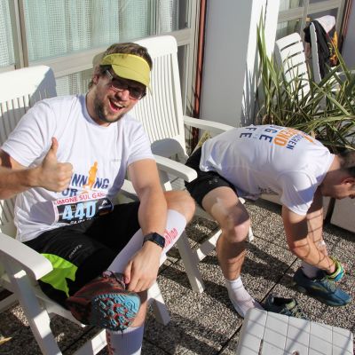Trail-Rookie Peter geht optimistisch in das Rennen.