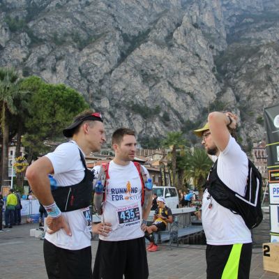Trail-Talk nach dem Rennen ...