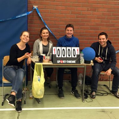 November 2017: Tischrichter-Team. Ehrenamtlicher Einsatz bei der Deutschen Jugendmeisterschaft 2017 im Goalball.