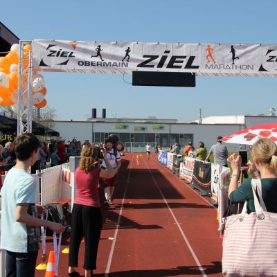 Stefan kurz vor dem Zieleinlauf.