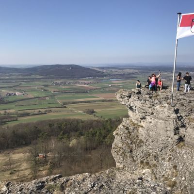 Nach dem Lauf: Staffelberg-Besuch. Man will ja schließlich wissen, wo man da gerade vorbeigerauscht ist ;-)