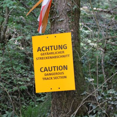 Es gab auch gefährliche Stellen. Insgesamt war die Strecke aber unkritisch und der Trail-Anteil hätte gerne höher sein können ...