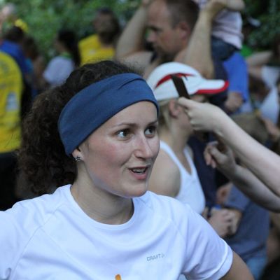 Unsere Aneta ist zum zweiten Mal beim Tiergartenlauf dabei.