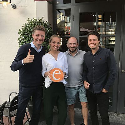 Juli 2018, Nürnberg: Antrittsbesuch für unsere neuen Google Ansprechpartner Judith und Timo aus dem Dublin-Team.