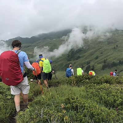 Juli 2018: Großes Wetterglück auf der 2. Etappe. Außer ein paar Regenschauern blieb es trocken.