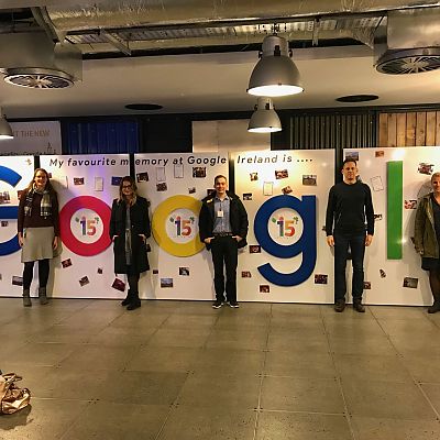 November 2018: Zu Besuch im Google HQ in Dublin.