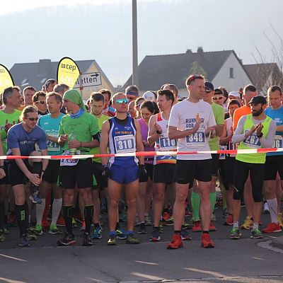 April 2018: Obermain-Marathon 2018: Stefan im Startblock in Bad Staffelstein.
