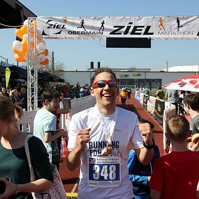 April 2018: Stefan ist happy! Neue persönliche Marathon-Bestzeit im Kasten ...