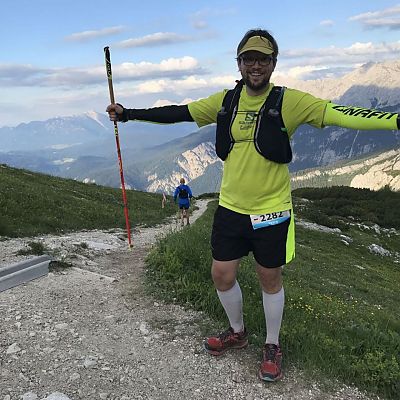Juni 2018: Zugspitz Ultratrail 2018. Peter genießt seinen ersten Ultramarathon.