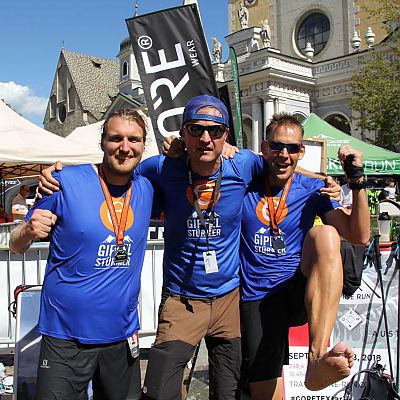 September 2018, Transalpine Run: Gipfelstürmer-Trio in Brixen!