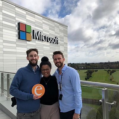 April 2019, Dublin: MIt Philipp beim EMEA Summit "Discovery Days" unseres Partners "Microsoft Advertising".