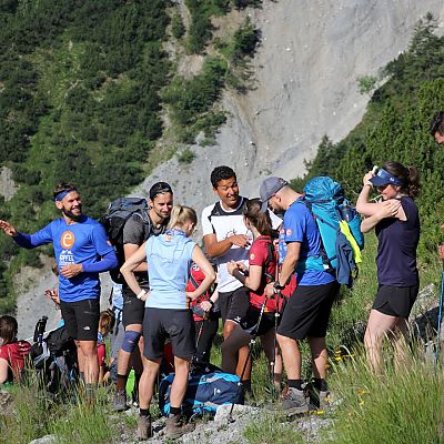 Juli 2019: 3. exito AlpenCross Etappe. Abstieg ins Klostertal.