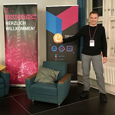 Oktober 2019, Berlin: Platz 2 für unseren Thomas und sein Team "Beekeepers" beim Deutsche Telekom AG #AIHack4Diversity Hackathon zum Thema Künstliche Intelligenz.