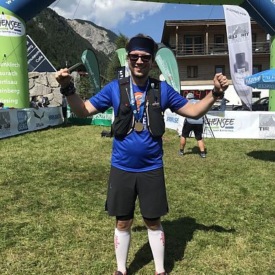 August 2019: Peter absolviert die 52 KM beim Karwendelmarsch in starken 7:40:24.