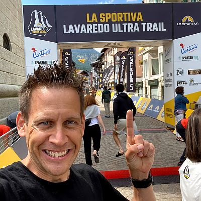 Juni 2021: Gipfelstürmer Stefan beim Lavaredo Ultratrail in den Dolomiten