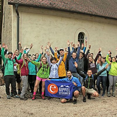 Juli 2021: Alljährliche Team-Wanderung auf unseren Hausberg, den Moritzberg.
