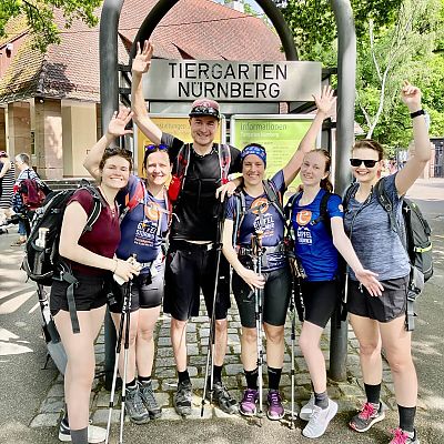 YES! We did it ;-) Nach 77 km am Tiergarten Nürnberg.
