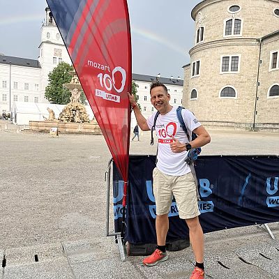 Juni 2023: Ultrarunner Stefan startet als "exito Gipfelstürmer" beim Mozart 100 in Salzburg auf der 105 km Distanz.