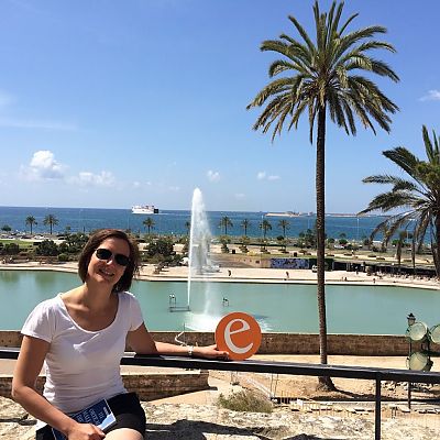 Juni 2015, Spanien: Unser "e" erkundet mit Jenni die Insel Mallorca.