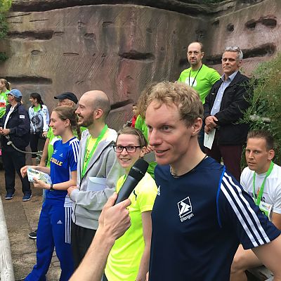2016: Interview mit  Markus-Kristan Siegler, dem Sieger über 10 km.