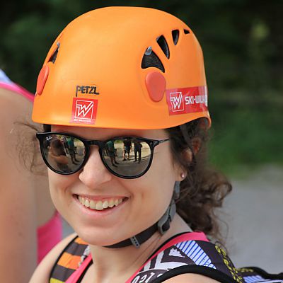 Juli 2017: Ana ist bereit für den Kala Klettersteig.