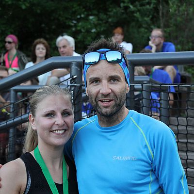 Felix Mayerhöfer mit Lisa Herger, 2. auf 6,6 km.