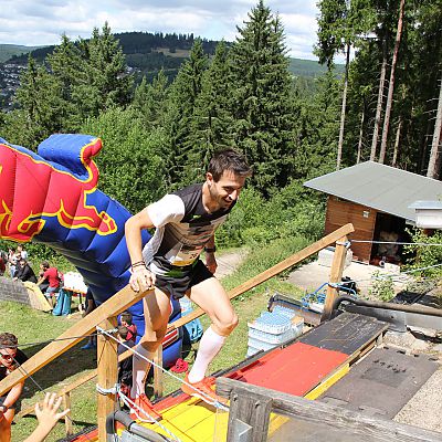 Treppenlauf-Held Thomas Dold​ am Red Bull Bogen.
