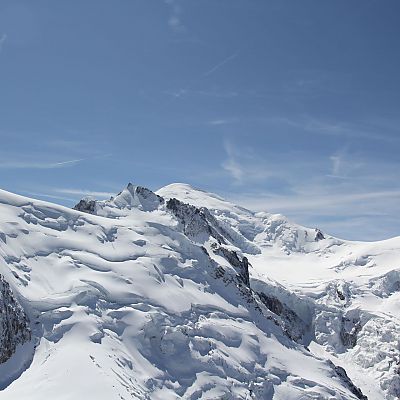 DER Berg. Mont Blanc (4.810 m), der höchste Berg der Alpen ...