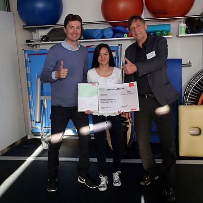 Mai 2017: Shayna Guerra wird "Team Nürnberg Talent des Monats April". exito stellt das Fördergeld in Höhe von 500 € zur Verfügung.