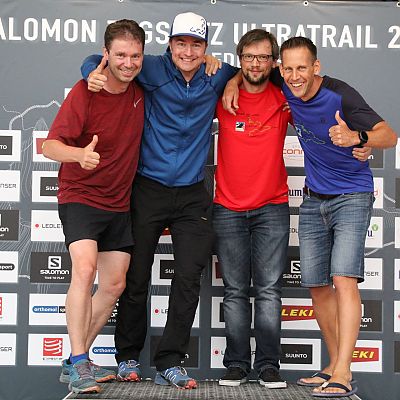 Die exito Trailrunning-Crew nach der Zugspitz Ultratrail Siegerehrung am Sonntag in Grainau. Der Abschluss eines fulminanten Trailrunning-Wochenendes. Lest selbst, was bis dahin passiert ist ;-)